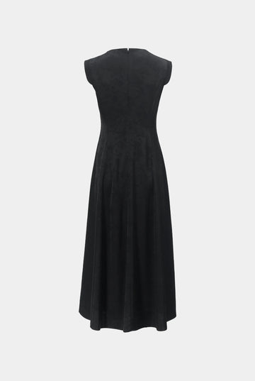 Night-Bloom Jacquard Dress