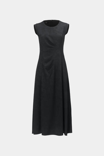 Night-Bloom Jacquard Dress