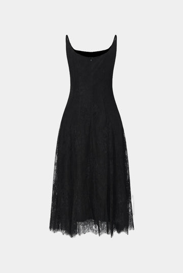 Spring-Bloom Lace Slip Dress