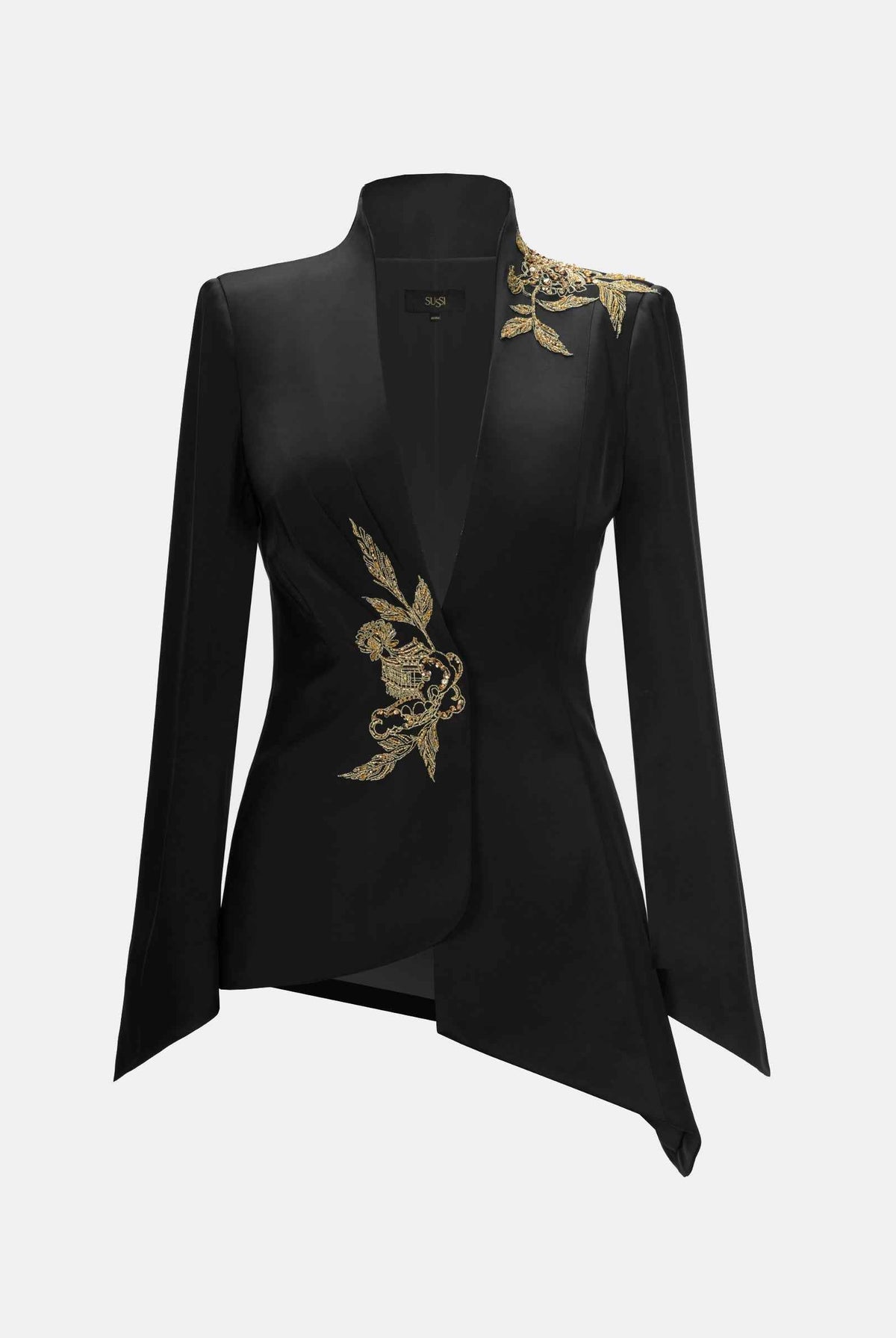Golden Phoenix Embroidered Blazer
