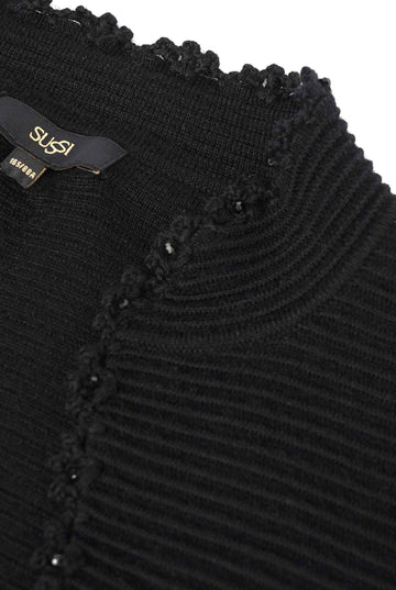 Petal Embellished Knit Cardigan