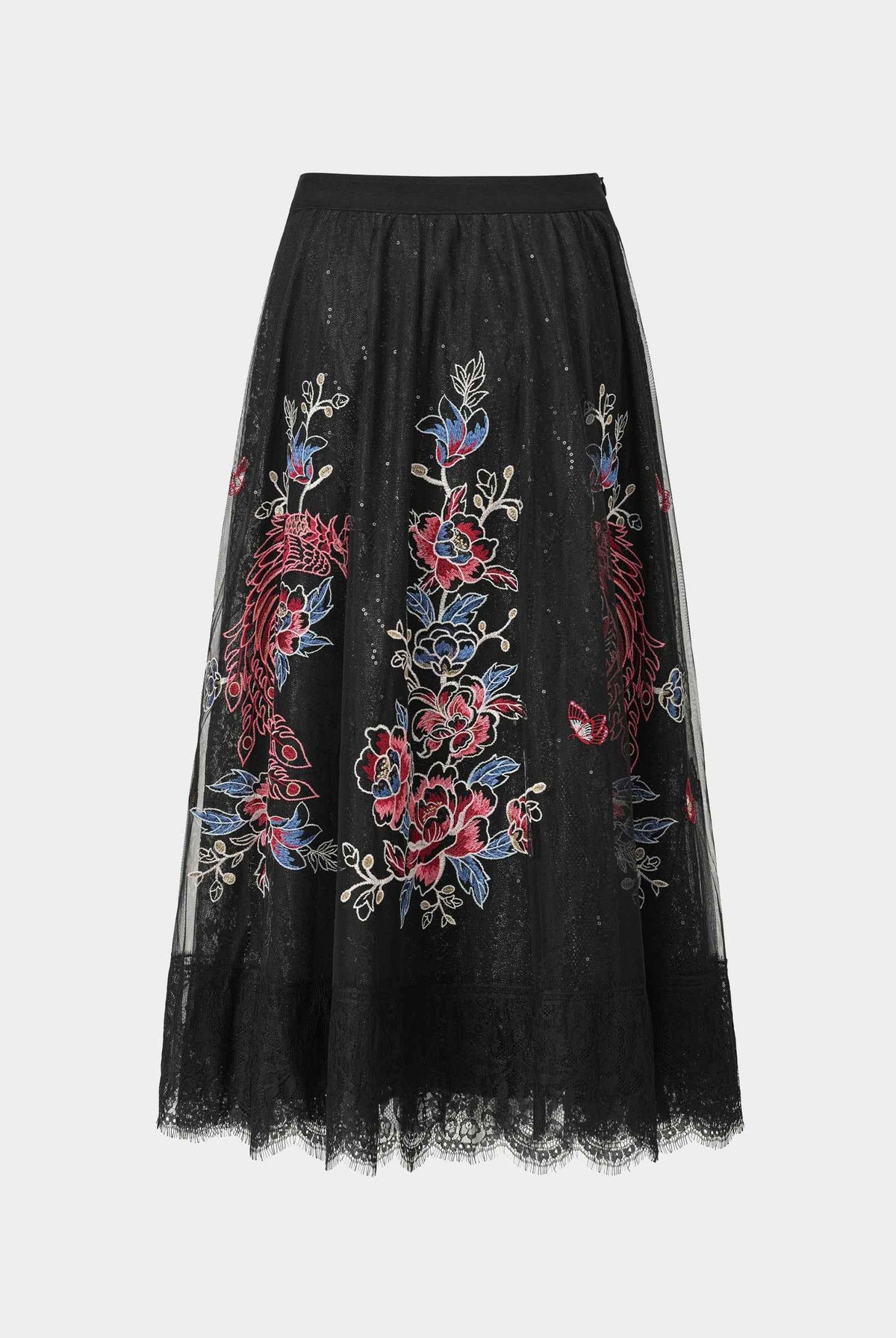 Phoenix Embroidered Skirt