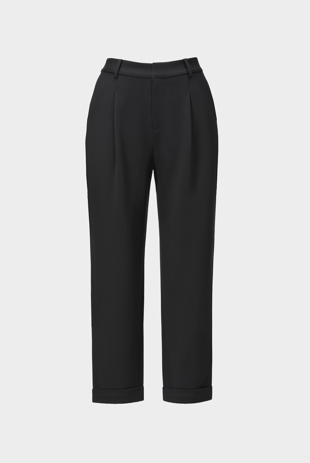 Navy Cropped Tapered Trousers - Sussiland
