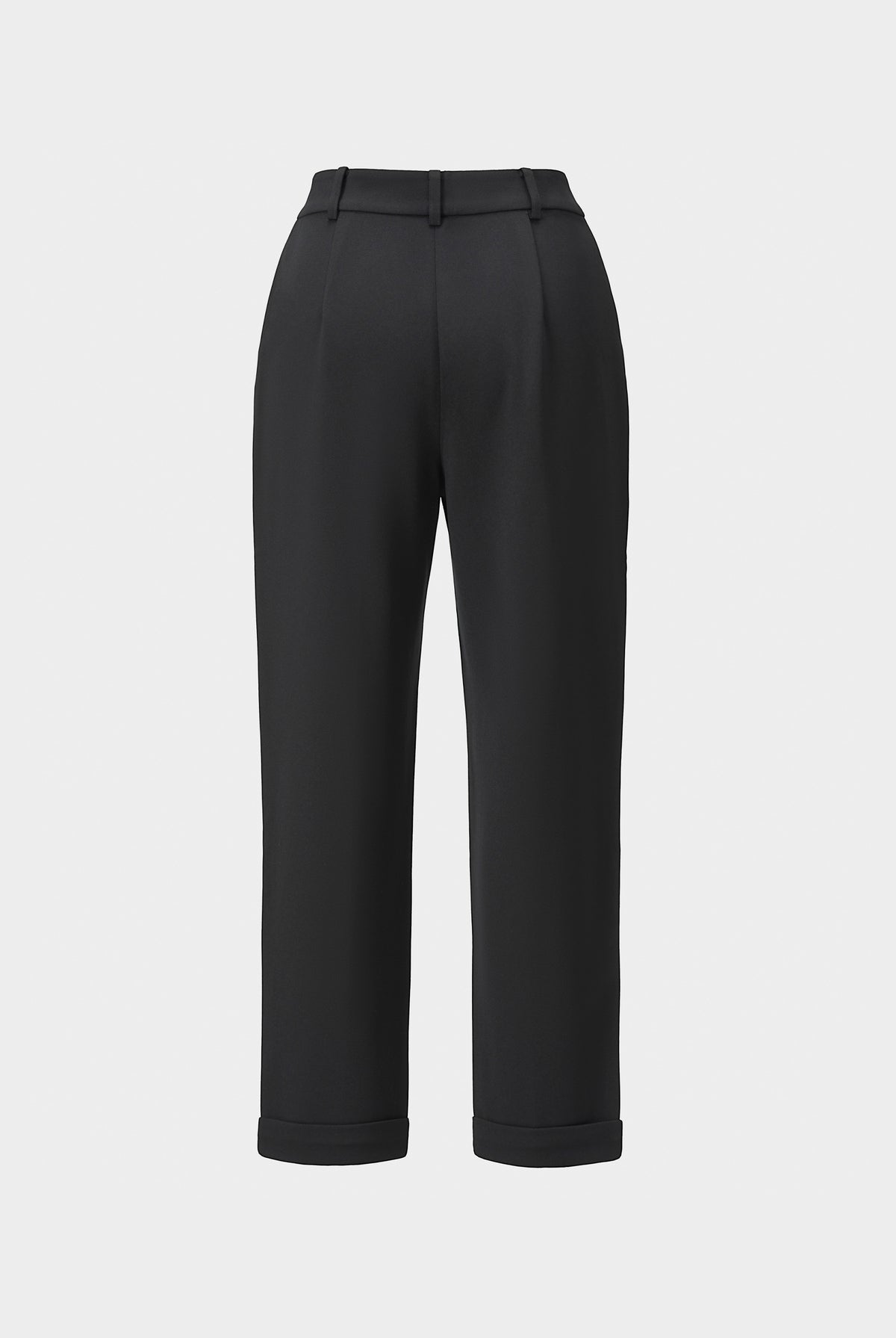 Navy Cropped Tapered Trousers - Sussiland