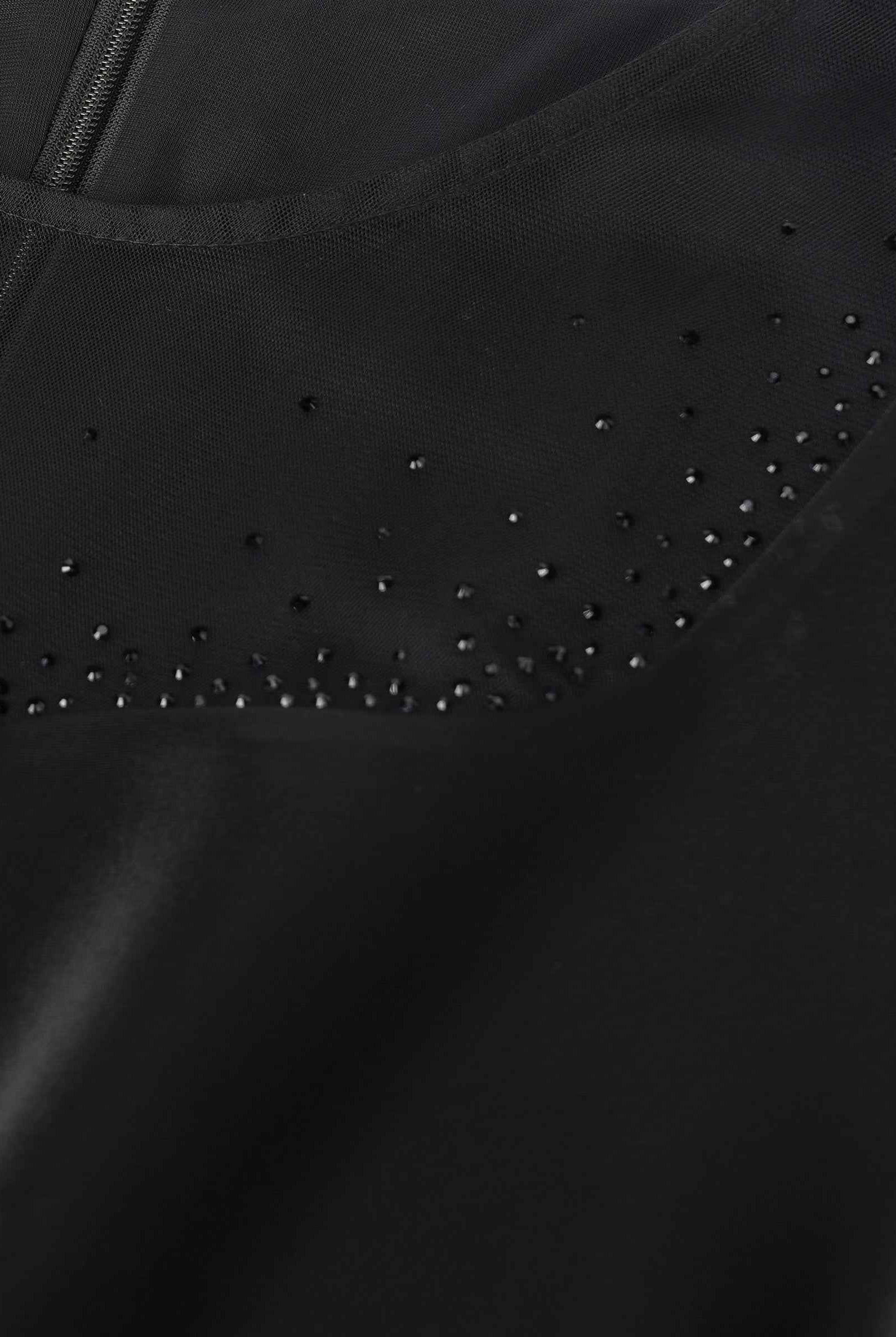 Black Textured Midi Dress