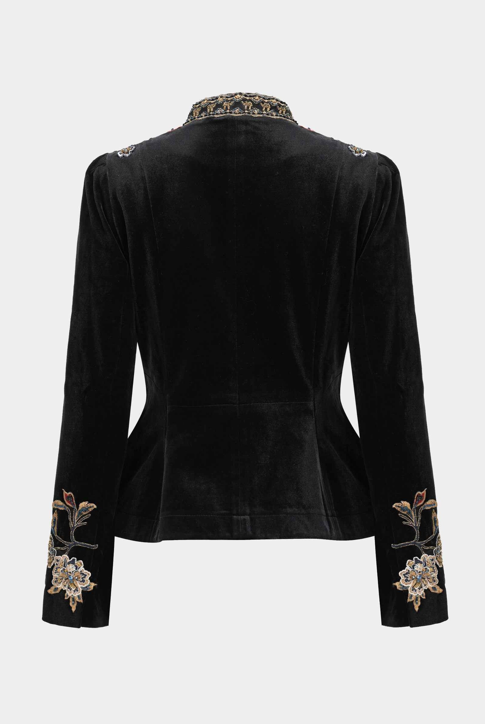 Embroidered High-Waist Blazer