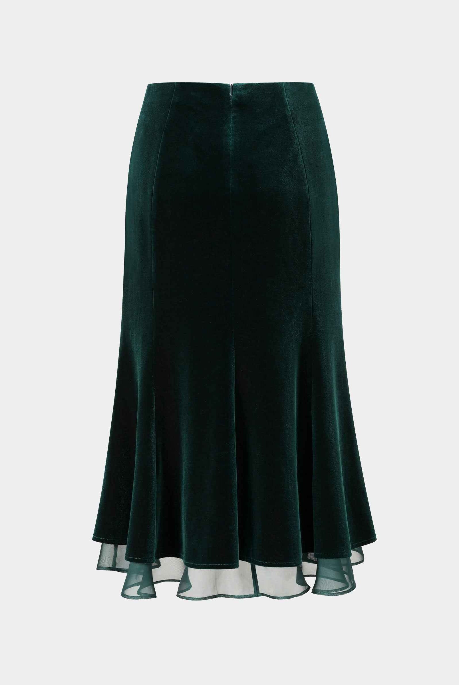 Velvet Midi Skirt
