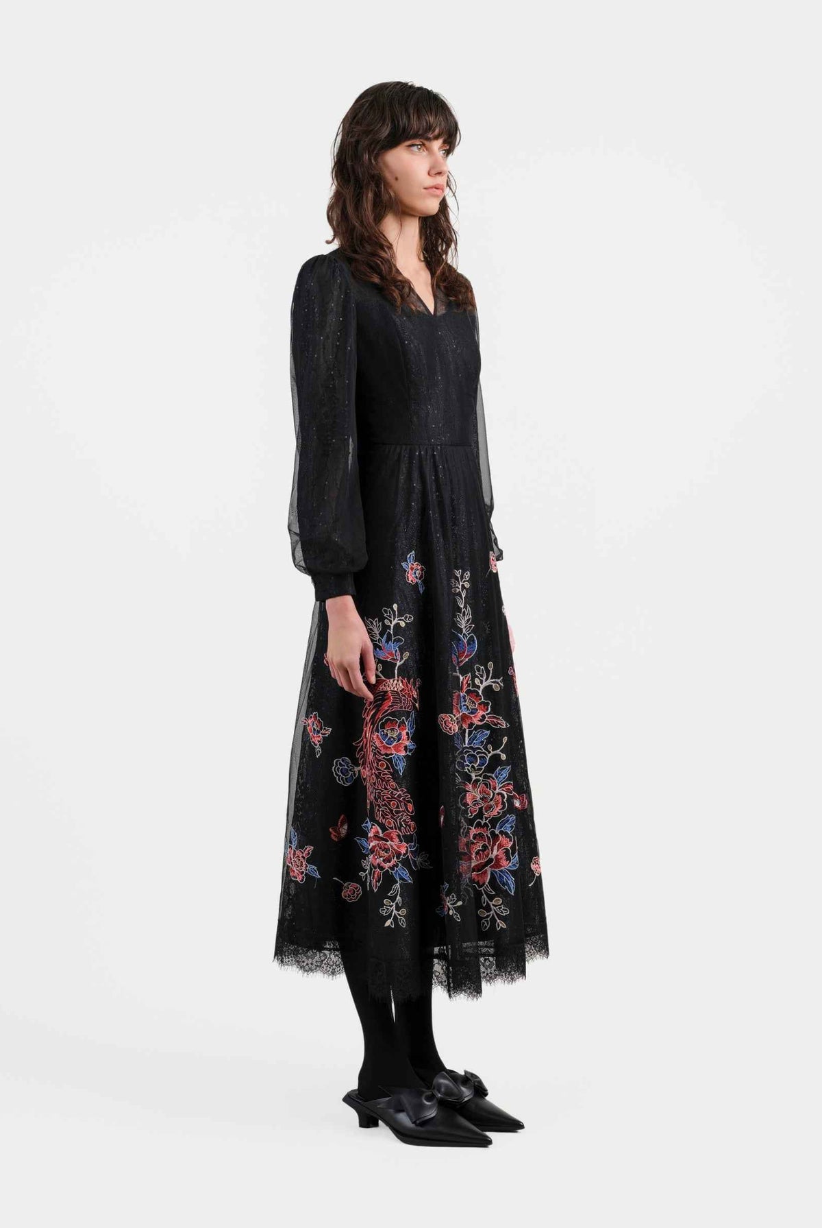 Phoenix Embroidered Dress