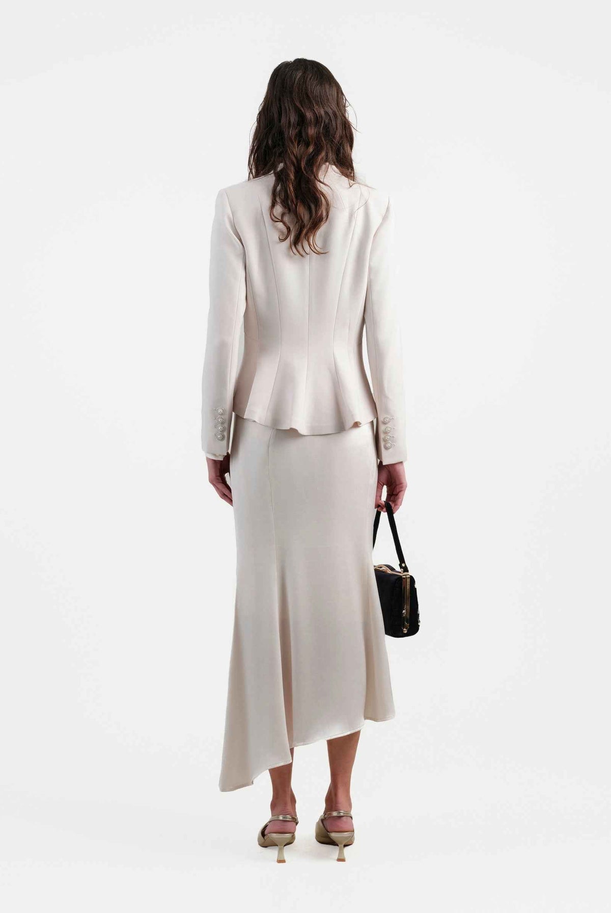 Single-Button Fitted Blazer