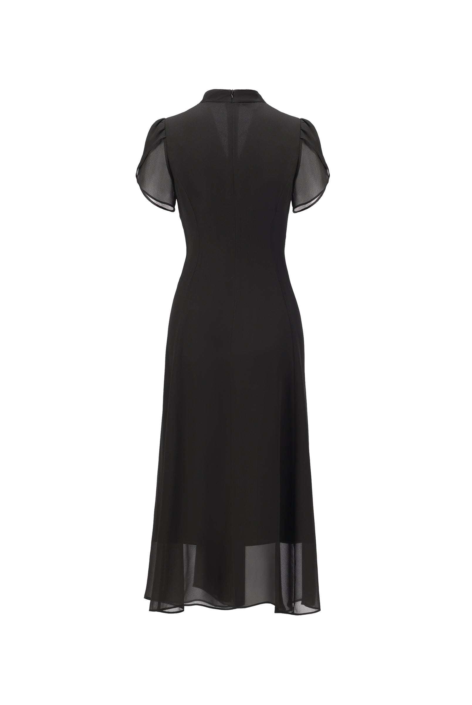 Artisan-Crafted Crystal-Embellished Cinch-Waist Dress - Sussiland