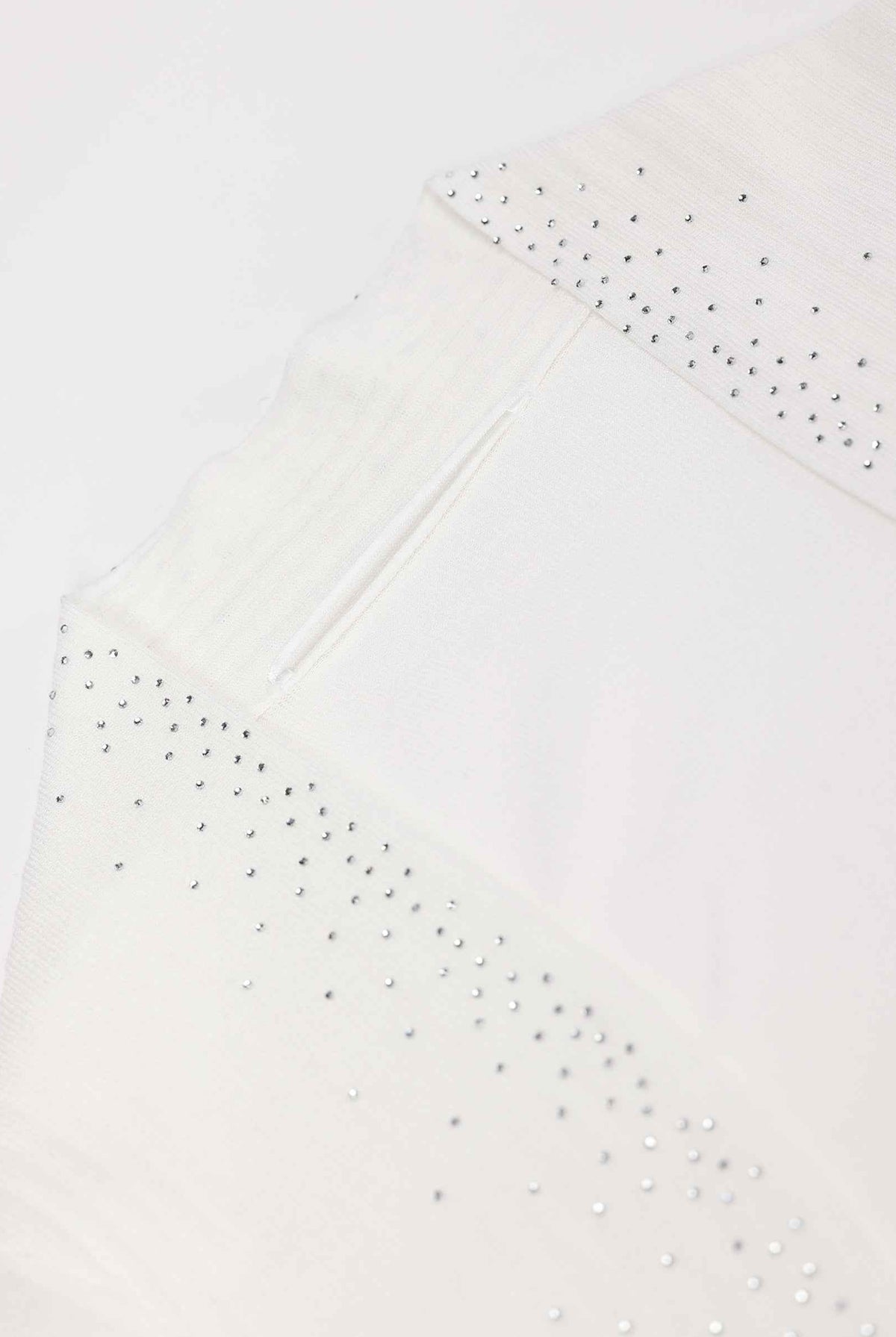 Rhinestone-Embellished Versatile Cardigan Sweater