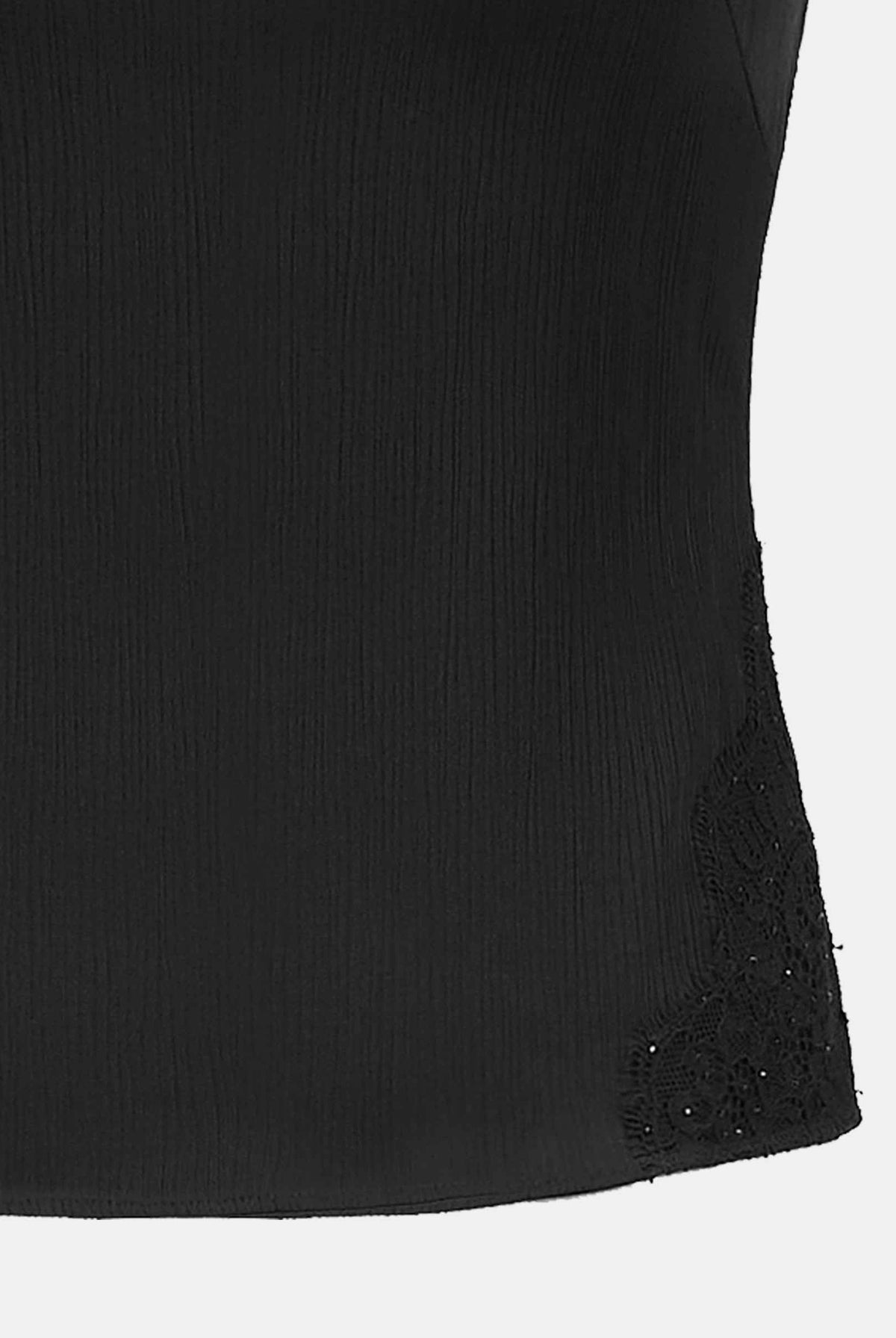 Delicate Lace Cinched-Waist Blouse