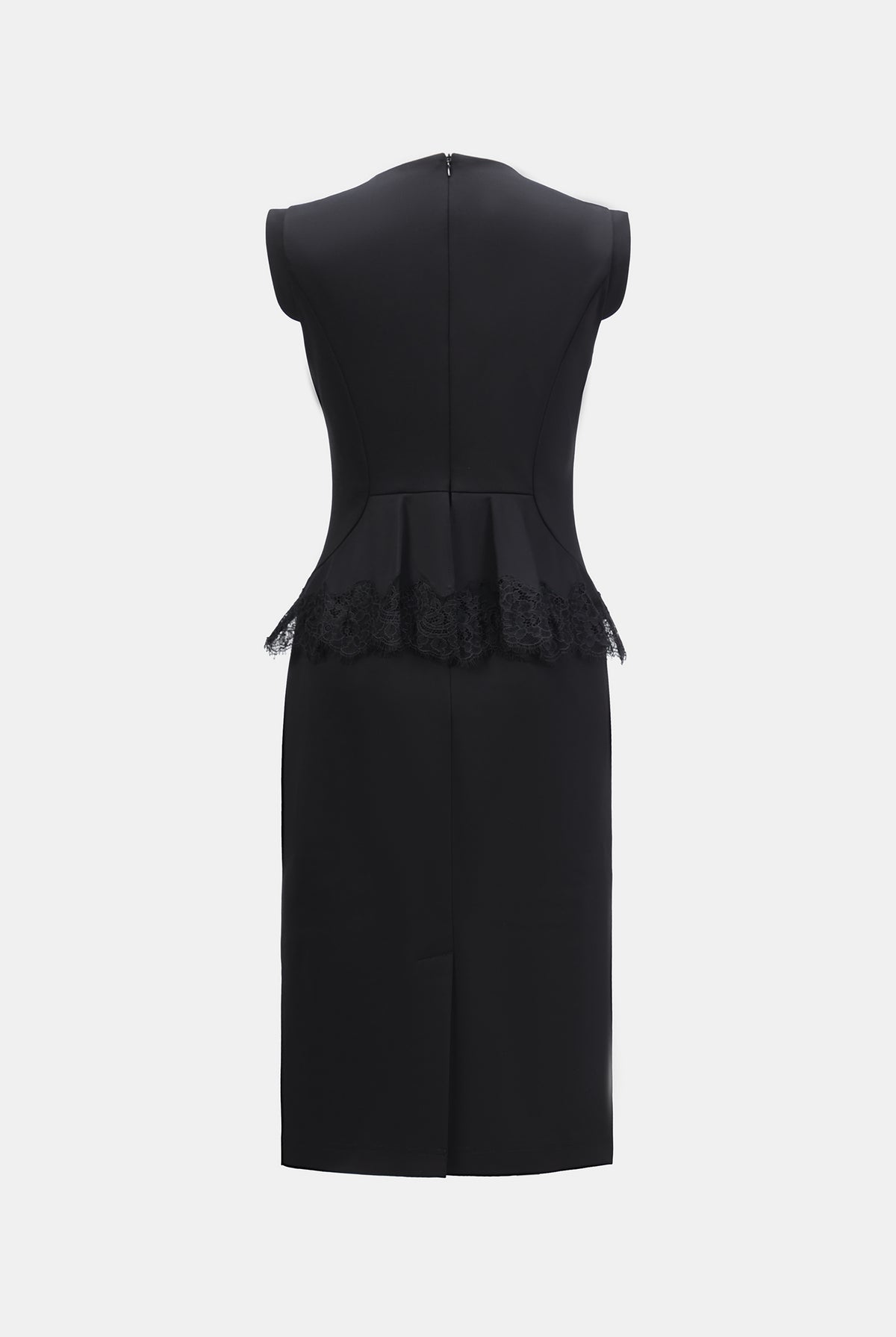 Slim-Fit Professional Mock Two-Piece Dress - Sussiland