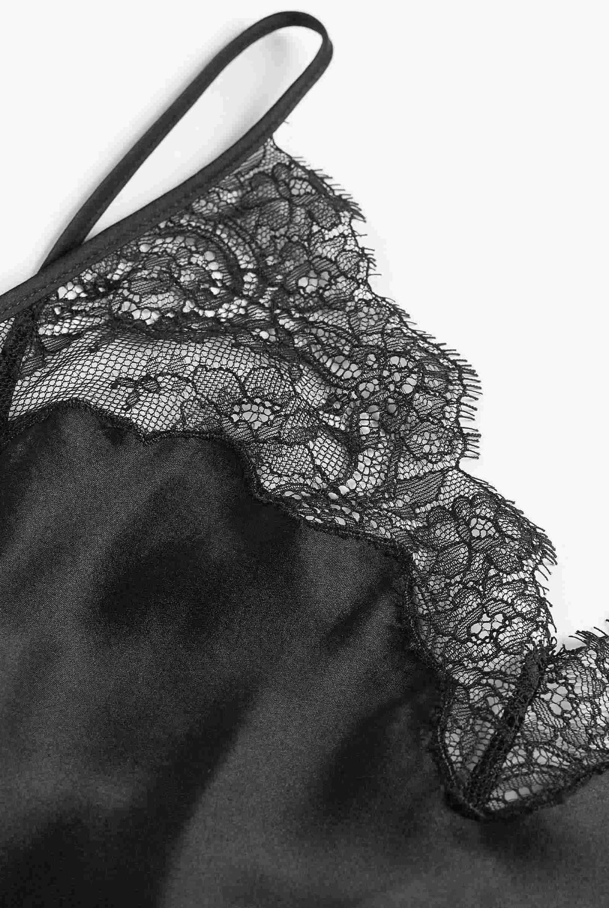 Silk Lace-Trim Camisole