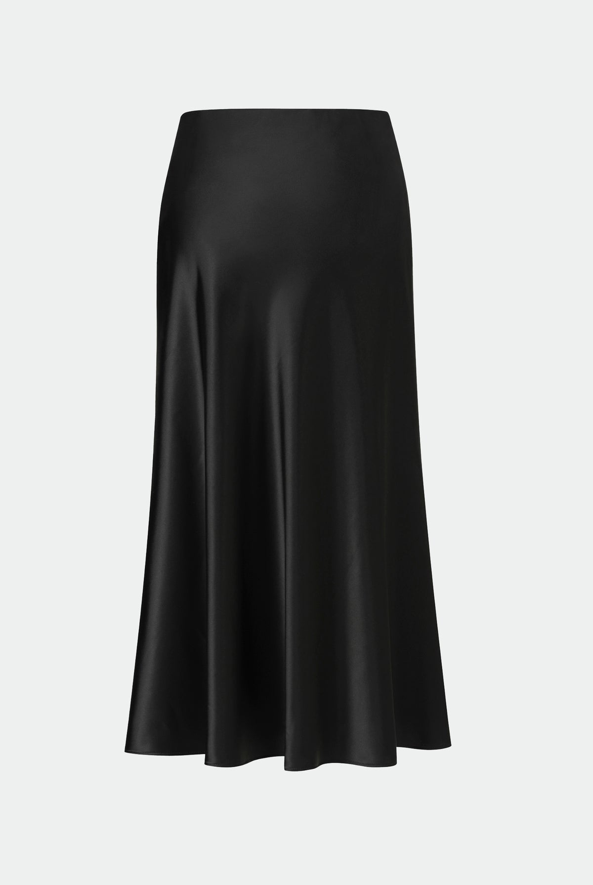 Black Flowing Midi Skirt - Sussiland