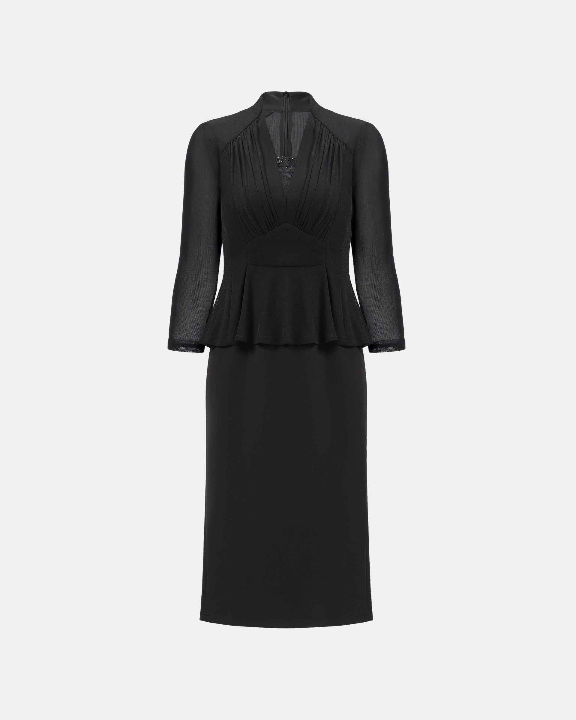 Professional Two-Piece Maxi Dress Ensemble