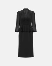 Professional Two-Piece Maxi Dress Ensemble