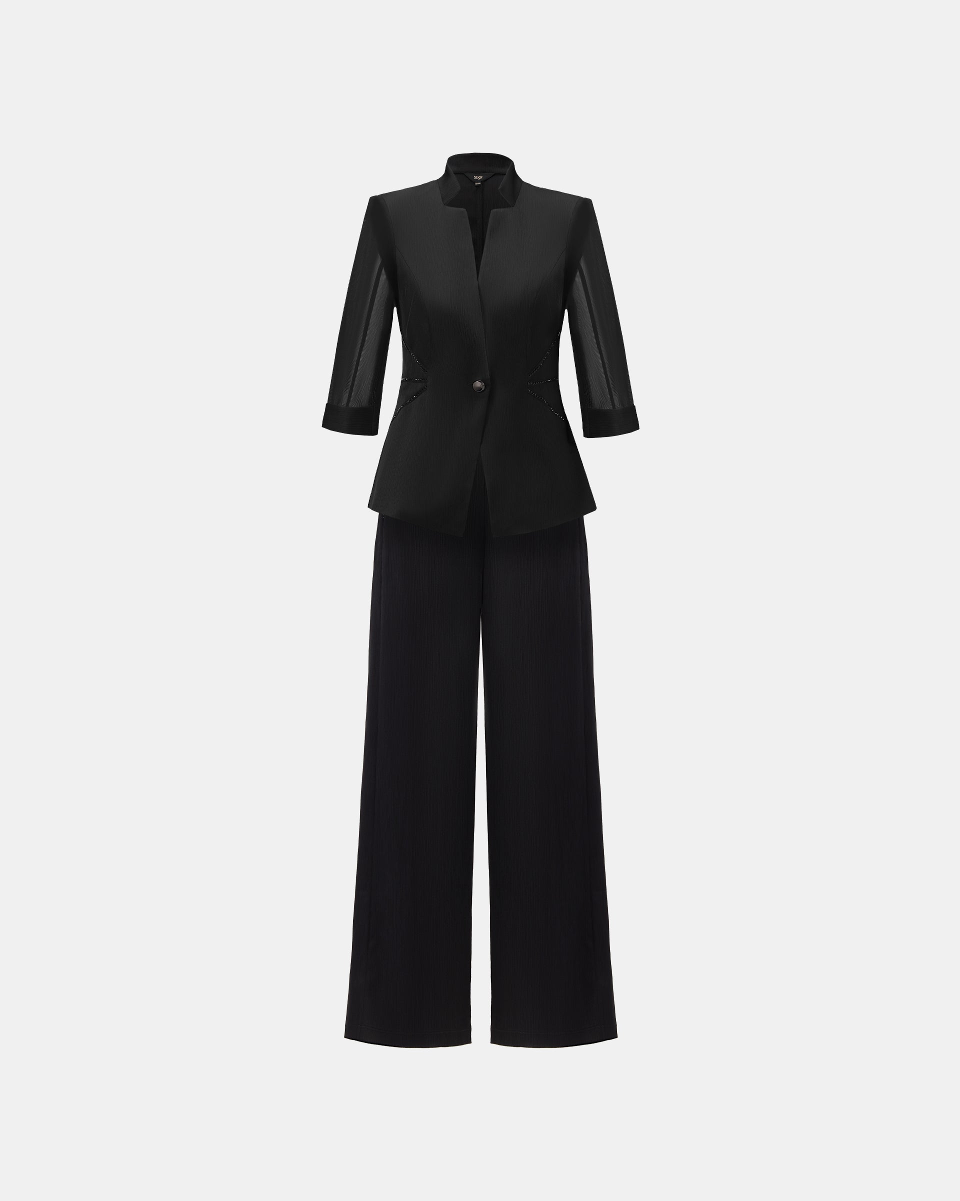 Tailored Waist-Defining Slim-Fit Coat - Sussiland