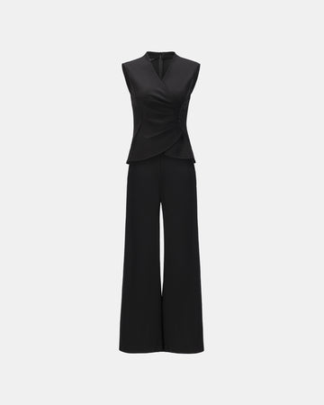 Tailored Black Wide-Leg Trousers - Sussiland