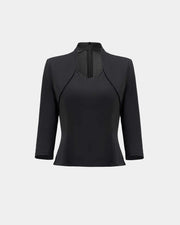 Tailored Waist-Cinching Blouse