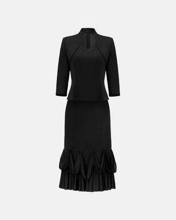 Sophisticated High-Waisted Mermaid Hem Pencil Skirt - Sussiland