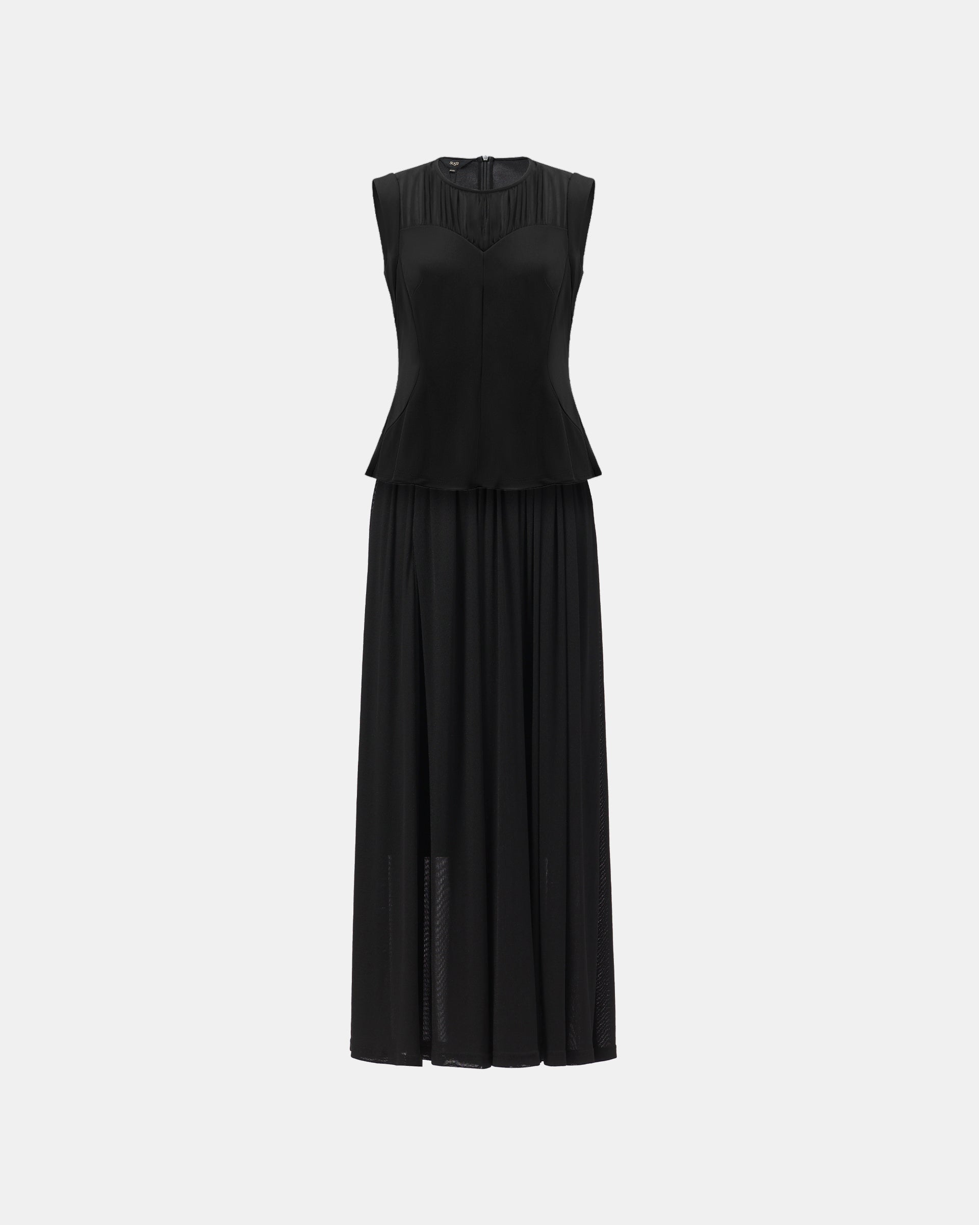 Sophisticated Sleeveless Waist-Defining Blouse - Sussiland