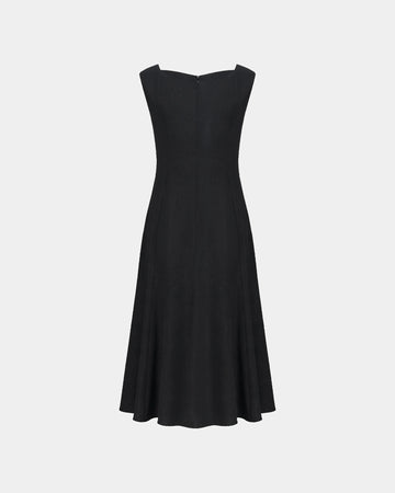 Quiet-Chord Draped Dress