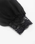 Sequined V-Neck Lace Top