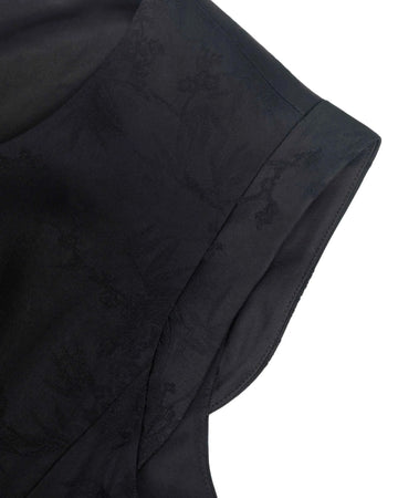 Night-Bloom Jacquard Dress