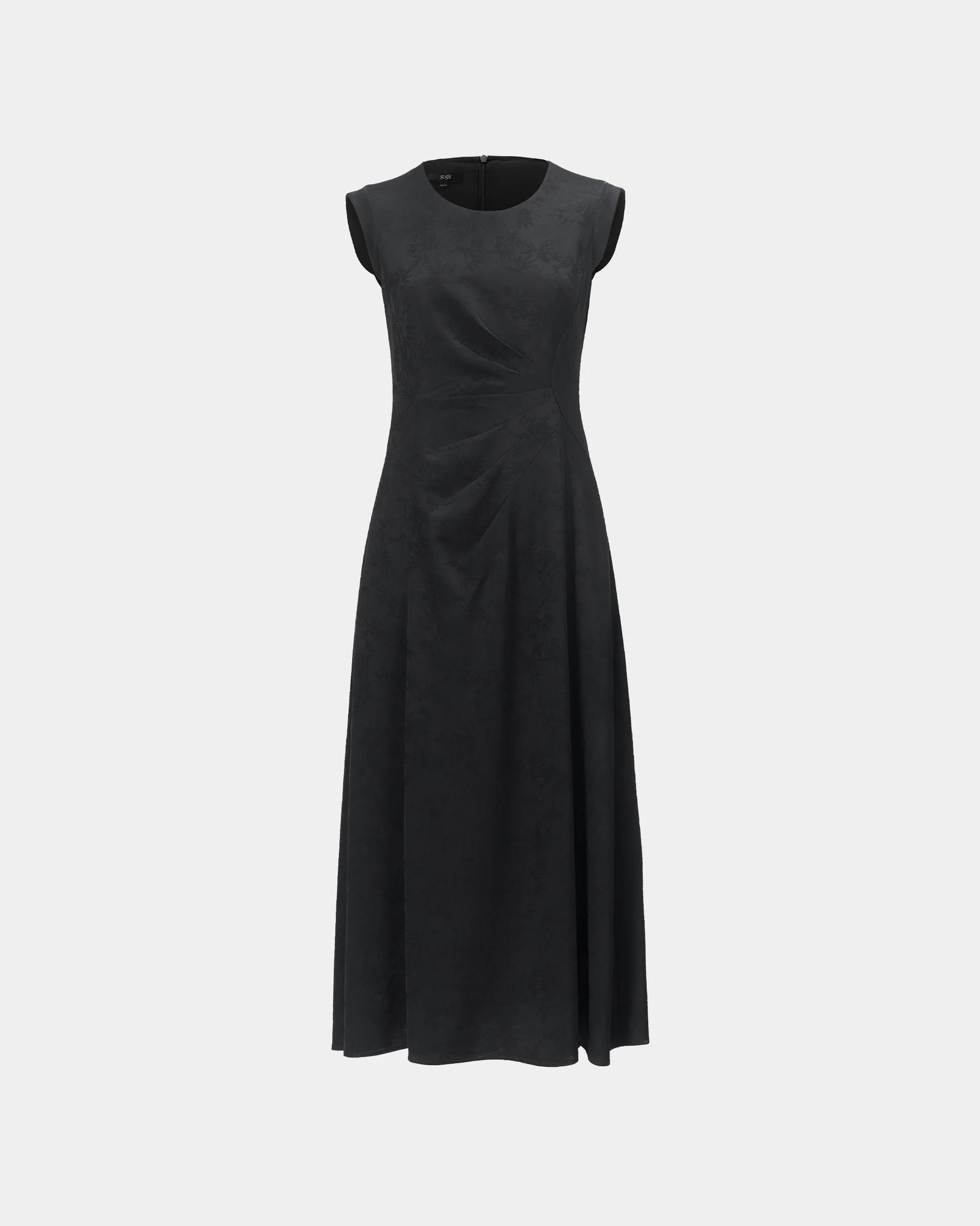 Night-Bloom Jacquard Dress