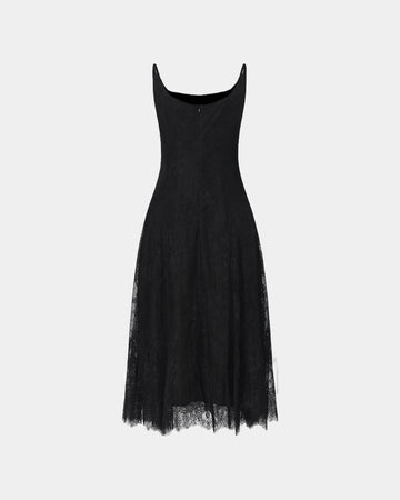 Spring-Bloom Lace Slip Dress
