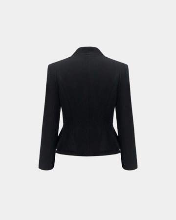Plum-Shadow Embroidered Jacket