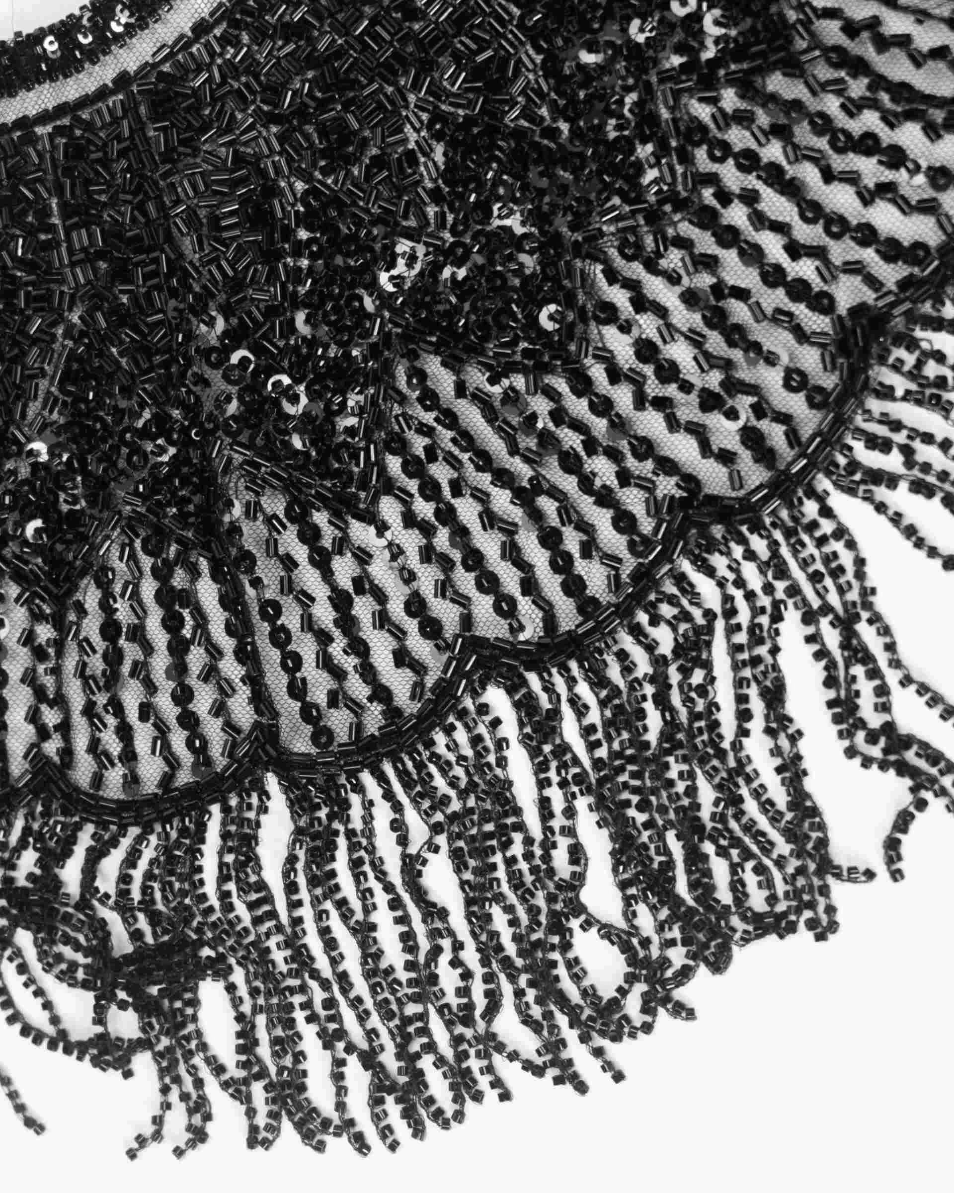 Cloudscape Tasseled Shawl