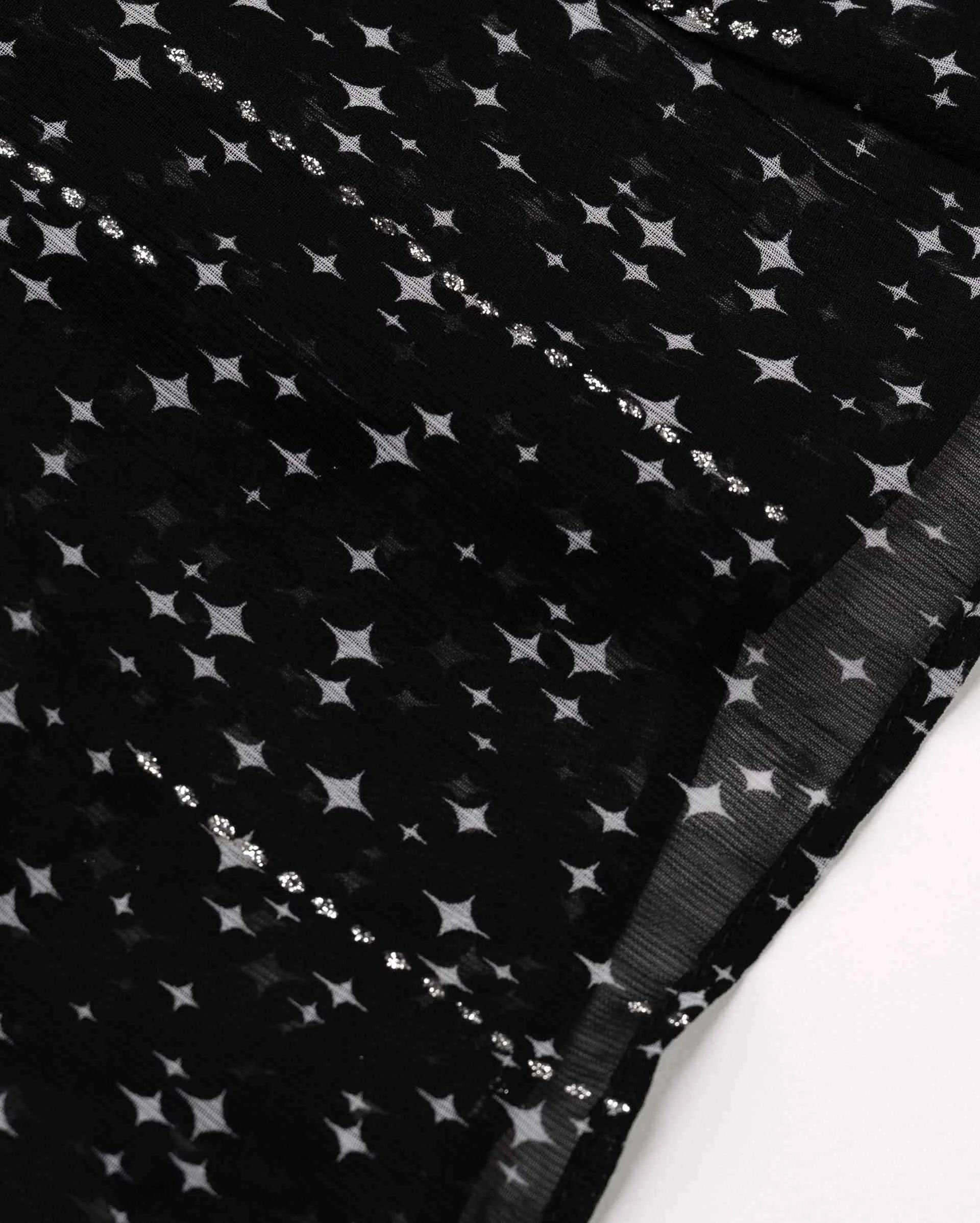 Starry-Print A-Line Dress