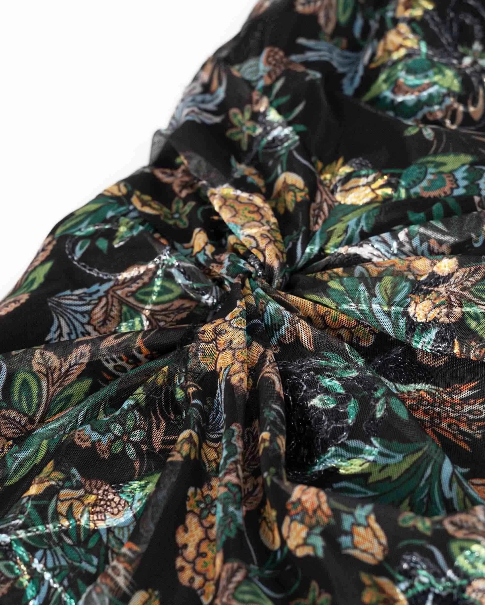 Satin Floral Cheongsam