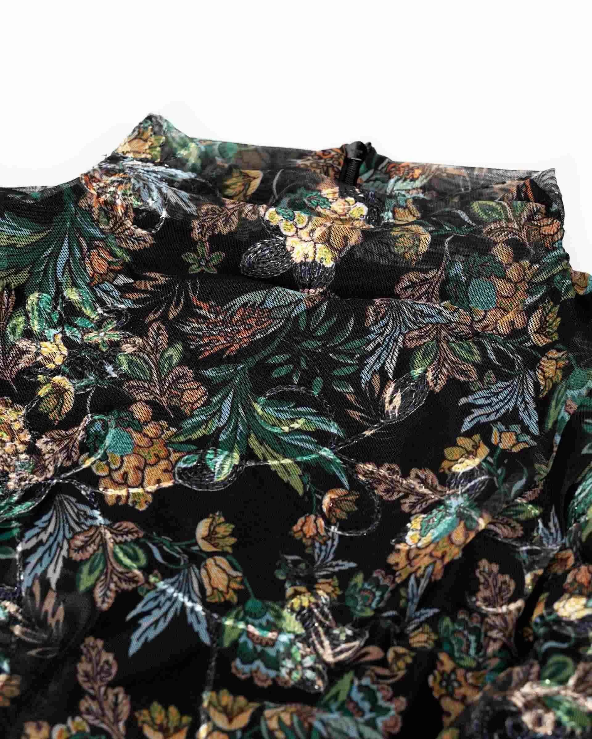 Satin Floral Cheongsam
