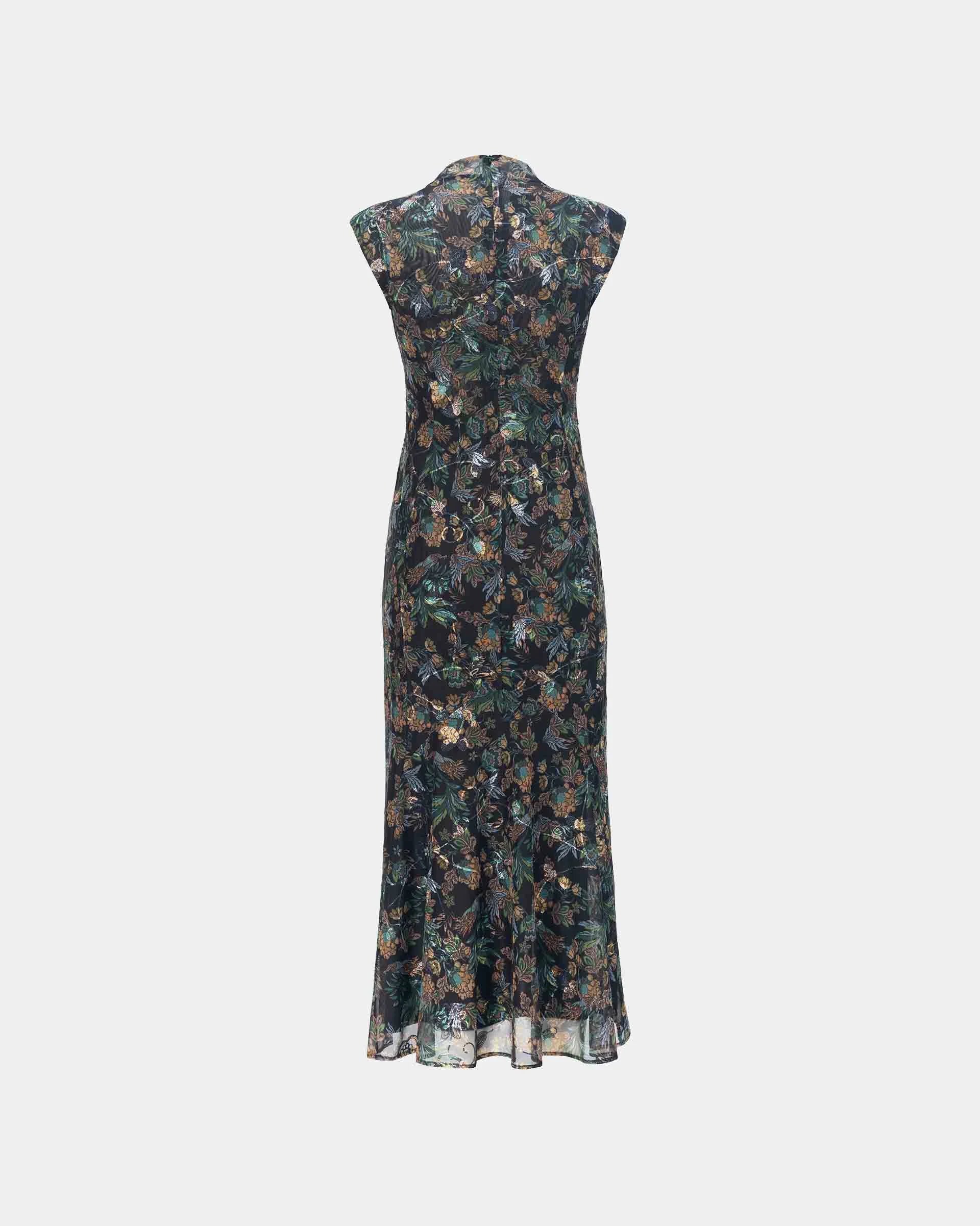 Satin Floral Cheongsam