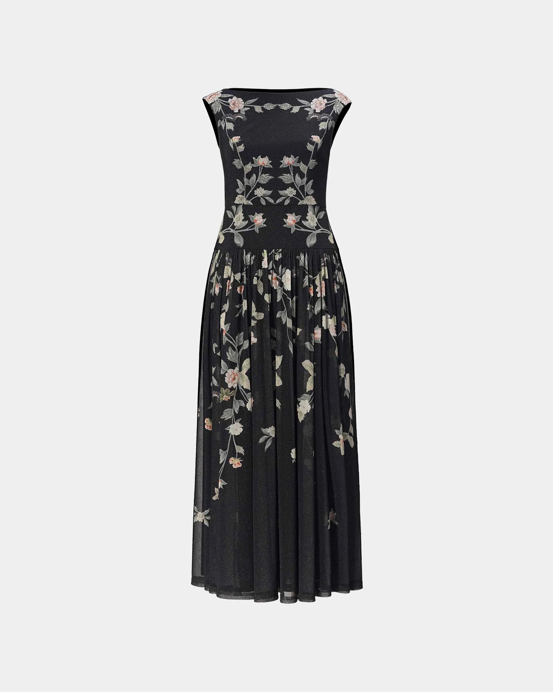 Peony Bloom Maxi Dress