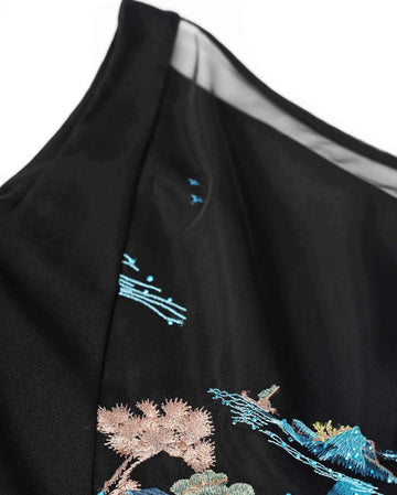 Misty Mountain Embroidered Dress