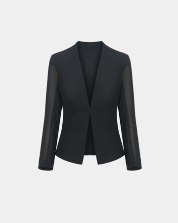 Bare-Branch Padded-Shoulder Jacket