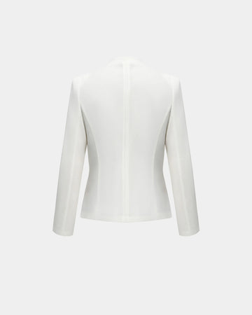 Bare-Branch Padded-Shoulder Jacket