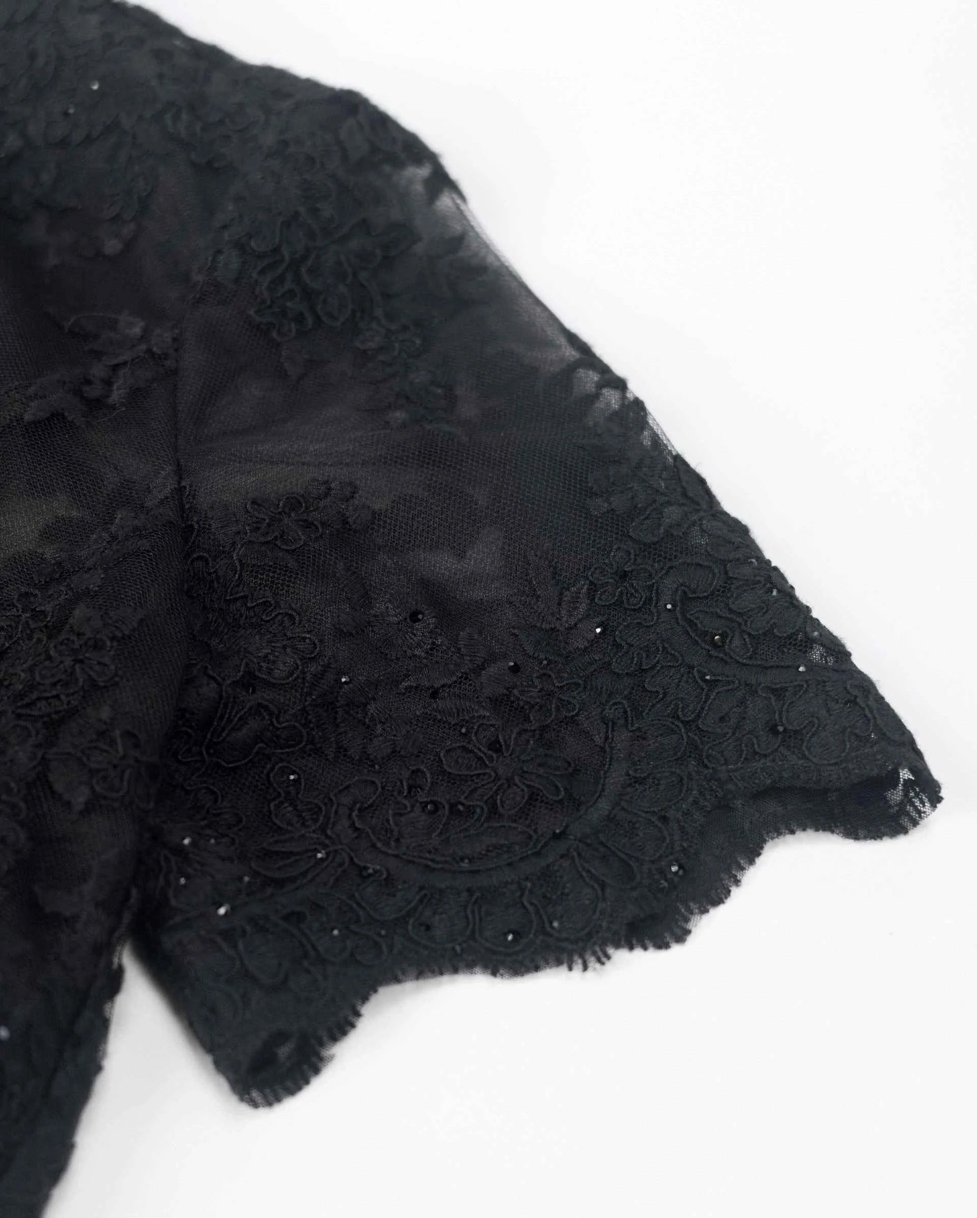 Misty-Bloom Lace Vest