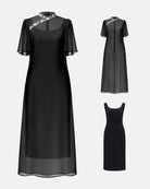 Elegant Spaghetti Strap Slim-fit Waist Dress