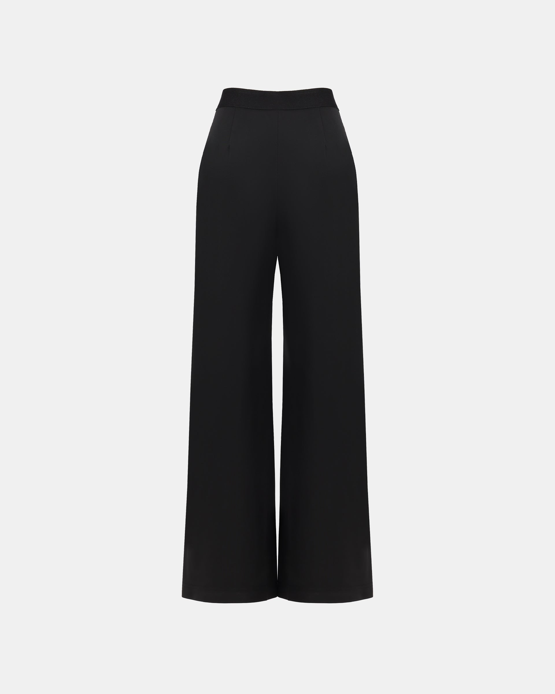 Tailored Black Wide-Leg Trousers - Sussiland