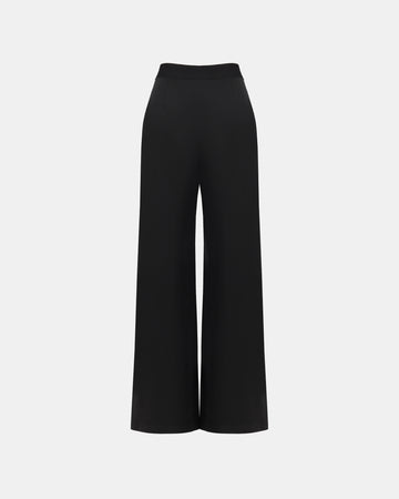 Tailored Black Wide-Leg Trousers - Sussiland