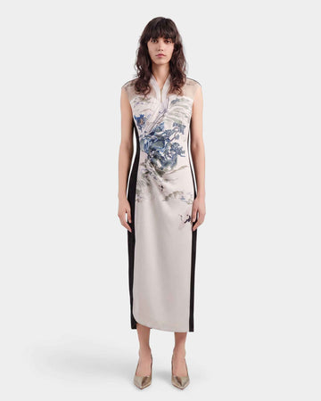 Customize : Riverscape Embroidered Midi Gown
