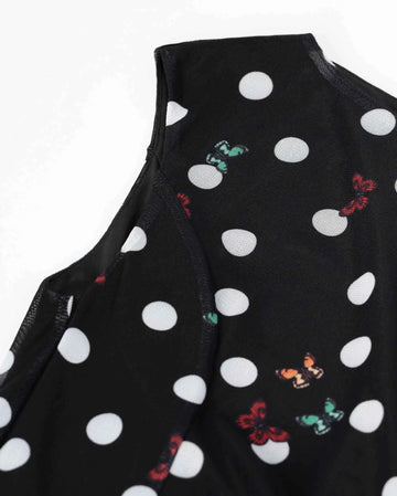Butterfly Polka-Dot Dress