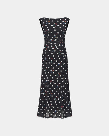Butterfly Polka-Dot Dress