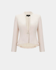 Single-Button Fitted Blazer
