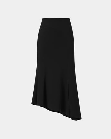 Black Fish-Tail Midi Skirt - Sussiland